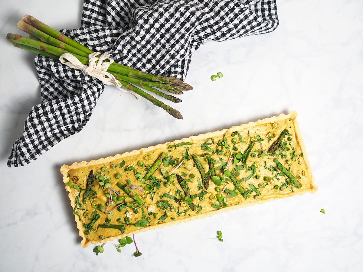 Spring Green Vegetable Quiche – Like A Vegan